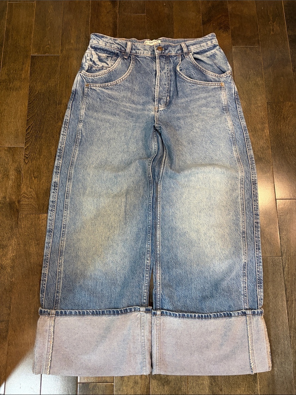 Free People Final Countdown Cuffed Low-Rise Jeans - Picture 7 of 11